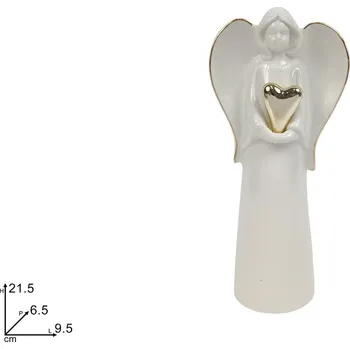 Vánoční dekorace PROHOME - Anděl 21,5cm keramika