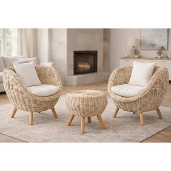 Zahradní sestava FaKOPA Nábytek z přírodního broušeného ratanu