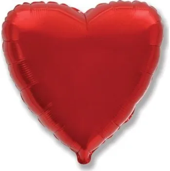 Balónek Balón foliový 45 cm Srdce červené - FLEXMETAL