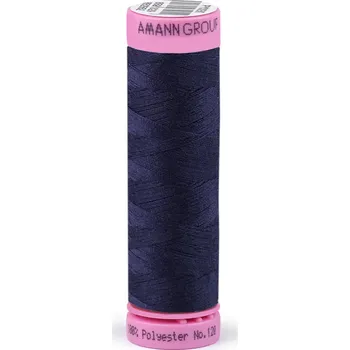Nit Polyesterové nitě návin 100 m Aspo Amann, střední, 0016 Mood Indigo