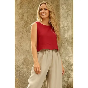 Lotika Lněné oboustranné tílko na širší ramínka 1162655