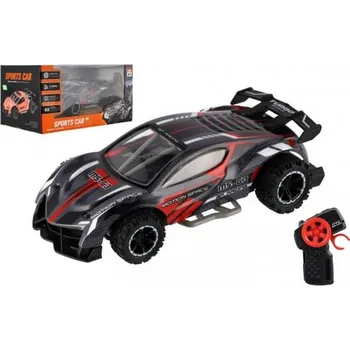 RC model auta Auto RC sportovní plast 2,4GHz 20cm na baterie šedo-červené v krabici