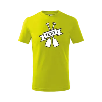 Pánské tričko ON-DESIGN Vodácké tričko pánské/dětské PÁDLA Velikost: 4XL, Barva: limetková