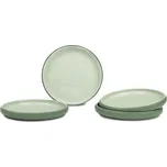 Zelené talíře v sadě 4 ks z kameniny ø 22 cm Aura Rondo – Bonami Selection ID_1814114