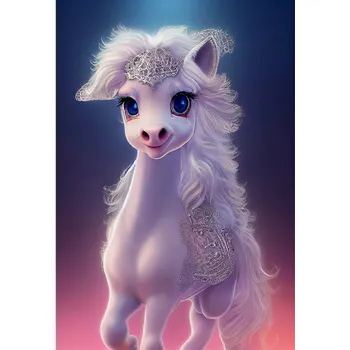 Diamantové malování Diamantové malování - Roztomilý poník č. 996