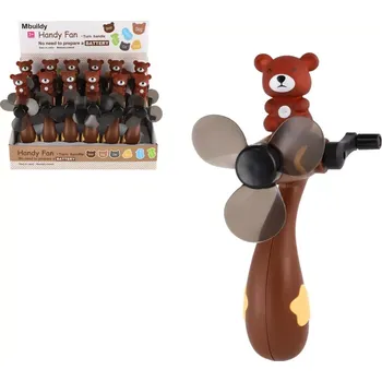 plyšák Větráček na kliku s motivem medvěda z plastu