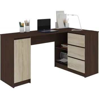 Dětská skříň Počítačový stůl B-20 pravá wenge/sonoma