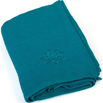 podložka na cvičení BODHI Bavlněná deka na jógu Bodhi Nidra MODRÁ|TYRKYSOVÁ
