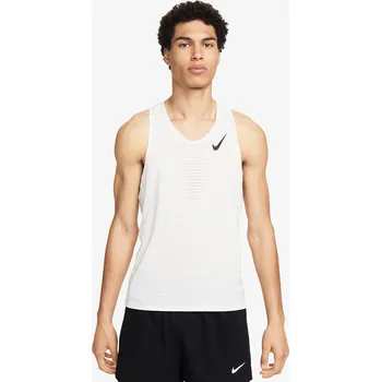 Pánské tílko Tílko Nike AeroSwift Men's Dri-FIT ADV Running Singlet Summit White/ Black M