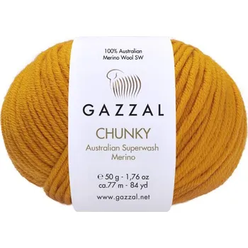 Příze Příze Gazzal Chunky 151 horčicová