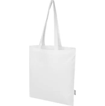 Nákupní taška Peru Blend nákupní taška o gramáži 180 g/m² z recyklované GRS bavlny, 7 l - Bílá