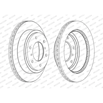 Auto-moto Brzdový kotouč FERODO DDF1385C