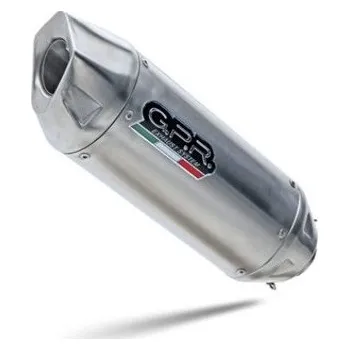 Výfuk pro motocykl Koncovka výfuku Slip-on GPR FURORE EVO4 NERO KT.105.2.FN Matná černá zahrnuje spojovací svod a odnímatelný dB killer