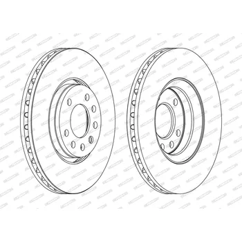 Auto-moto Brzdový kotouč FERODO DDF1215C
