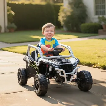 Dětské elektrovozidlo Elektrické dětské auto Kawasaki | šedé