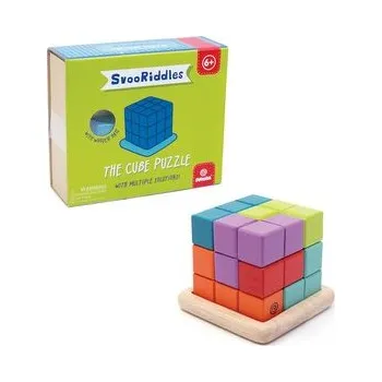 Hlavolam SvooRiddles - dřevěná kostka