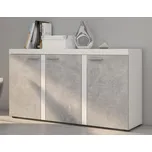 FALCO Komoda Rizo 3D bílá/beton