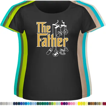 Dámské tričko levne-damske-bavlnene-tricko-potisk-otec-kmotr-loutky Barva: Black -černá, velikost: 6XL