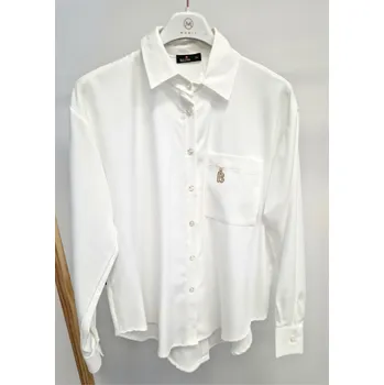 Dámská košile Košile s kapsou Regina barva: bílá, velikost: 38