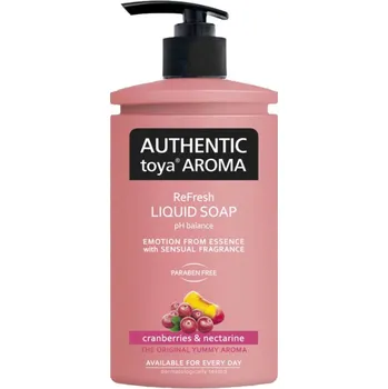 Mýdlo AUTHENTlC Tekuté mýdlo AUTHENTIC Brusinky a nektarinky / 400 ml