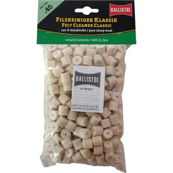 Příslušenství pro sportovní střelbu Plstěné válečky Ballistol Classic .40, 300 ks