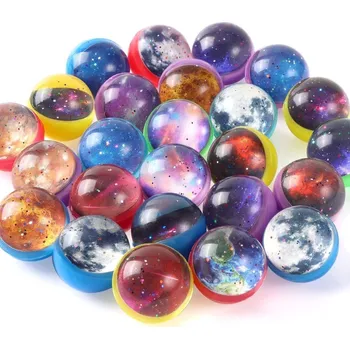 Dětský míč Skákací míčky s vesmírným motivem – 25 ks, 30 mm