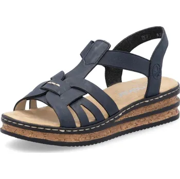 Dámské sandále Dámské sandály RIEKER 62918-14 modrá S6 37