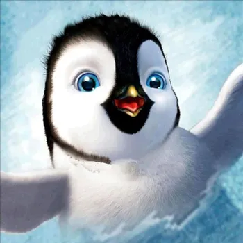 Diamantové malování Diamantové malování - Malý tučňák-č.731 40x40 cm