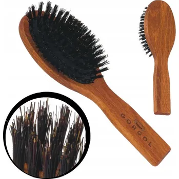 kartáč na vlasy Gorgol Kartáč pro modelování s kančími štetinami 17,5 cm buk