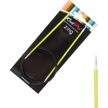 Nástroj na niť a příze Pevné kruhové kovové jehlice Zing KnitPro 100 cm 3,50 mm