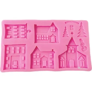 Forma na odlévání Stafil Silikonová forma na odlévání - Vánoční domečky