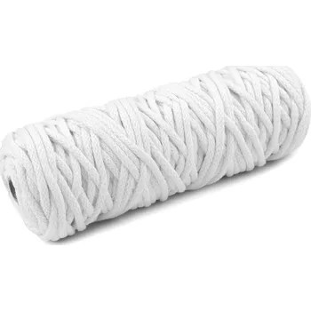 Příze Šňůra / příze s duší Ø5 mm, střední, 1 /001 bílá