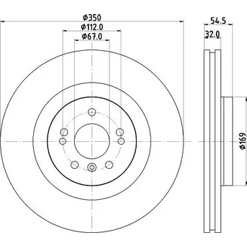 Brzdový kotouč Brzdový kotouč HELLA 8DD 355 113-191