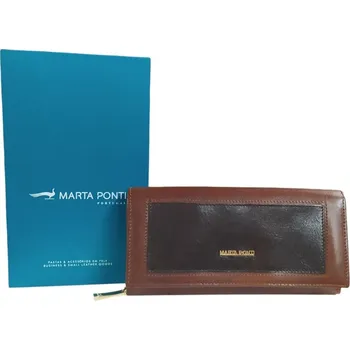 Peněženka Marta Ponti dámská kožená peněženka koňaková B120570COGNAC/RUF