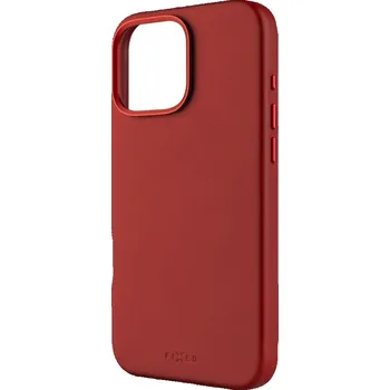 Pouzdro na mobilní telefon FIXED MagLeather kožený kryt iPhone 16PM červený