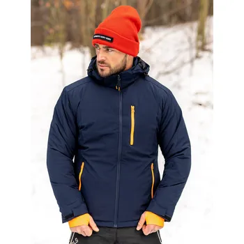 Pánský kabát Tmavě modrá pánská zimní sportovní bunda Bolf HH011 - 2XL