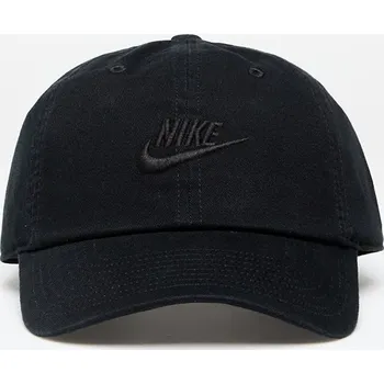 Kšiltovka Kšiltovka Nike Club Unstructured Futura Wash Cap Black/ Black Universal