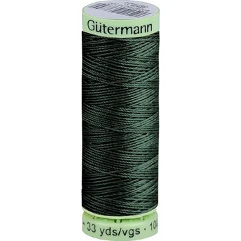 Nit Polyesterové nitě Gütermann Jeans návin 30 m, střední, 472 zelená tmavá
