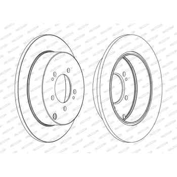 Brzdový kotouč Brzdový kotouč FERODO DDF1737C