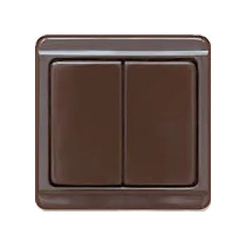 Stavebniny Vypínač č.5 pod omítku STANDARD 4FN 575 02.916 hnědý