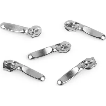 Zip Jezdec ke spirálovým zipům No 5 ozdobný, malé, 1 nikl