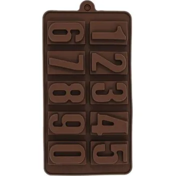 Nádoba na pečení Dortisimo Silikonová forma na čokoládu Číslice
