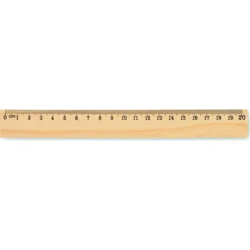 pravítka Dřevěné pravítko 20 cm Ruler20