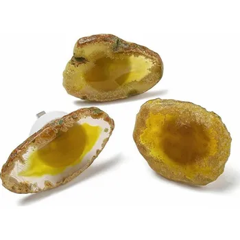 Solná lampa Achátová USB lampička žlutá cca 3, 8~6 x 3 x 4 cm