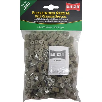 Příslušenství pro sportovní střelbu Plstěné válečky Ballistol Special .28, 300 ks
