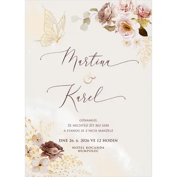 Svatební dekorace Svatební oznámení 277