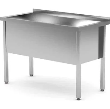 Nerezový dřez Mycí stůl, HENDI, Profi Line, 120×60×85cm