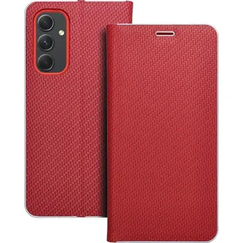 Pouzdro na mobilní telefon OEM Pouzdro Forcell Luna Carbon SAMSUNG Galaxy A54 5G červené