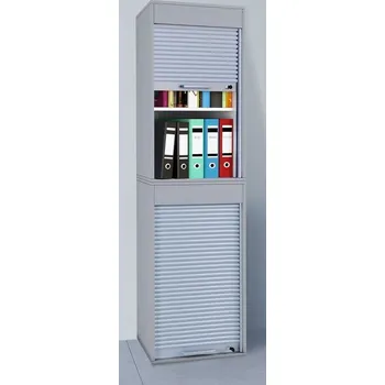 Policová skříň Vcm Kancelářská skříň Aktos XL, šedá