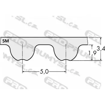 Auto-moto Řemen ozubený 755 5M 15 optibelt Omega HP
